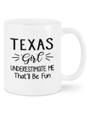 Texas Girl Underestimate Me Mugs tile