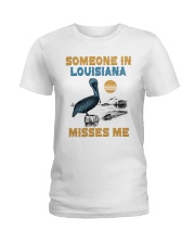 Someone In Louisiana Misses Me Ladies T-Shirt tile