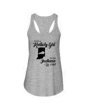 JUST A KENTUCKY GIRL IN AN INDIANA WORLD Ladies Flowy Tank thumbnail