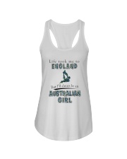 AUSTRALIAN GIRL LIFE TOOK TO ENGLAND Ladies Flowy Tank tile