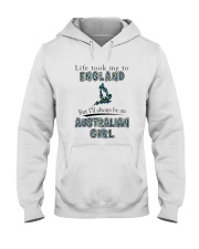 AUSTRALIAN GIRL LIFE TOOK TO ENGLAND Hooded Sweatshirt front