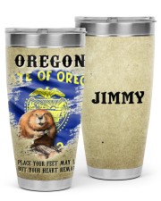 Personalize Tumbler Oregon Your Heart Remains 30oz Tumbler tile