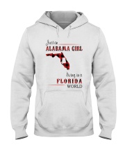 ALABAMA GIRL LIVING IN FLORIDA WORLD Hooded Sweatshirt tile