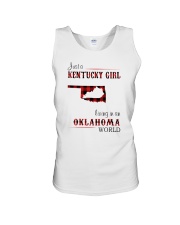 KENTUCKY GIRL LIVING IN OKLAHOMA WORLD Unisex Tank thumbnail