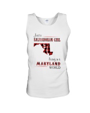 SALVADORAN GIRL LIVING IN MARYLAND WORLD Unisex Tank thumbnail