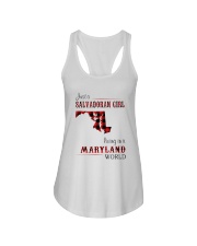 SALVADORAN GIRL LIVING IN MARYLAND WORLD Ladies Flowy Tank thumbnail