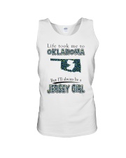 JERSEY GIRL LIFE TOOK TO OKLAHOMA Unisex Tank tile