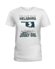 JERSEY GIRL LIFE TOOK TO OKLAHOMA Ladies T-Shirt tile