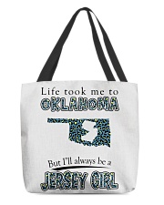 JERSEY GIRL LIFE TOOK TO OKLAHOMA All-Over Tote tile