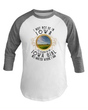 ALWAYS IOWA GIRL NO MATTER WHEREVER I AM Baseball Tee thumbnail