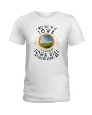 ALWAYS IOWA GIRL NO MATTER WHEREVER I AM Ladies T-Shirt thumbnail