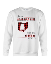 ALABAMA GIRL LIVING IN OHIO WORLD Crewneck Sweatshirt thumbnail