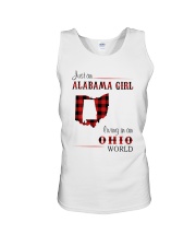 ALABAMA GIRL LIVING IN OHIO WORLD Unisex Tank thumbnail
