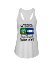 LIVE IN WASHINGTON BEGAN IN HONDURAS Ladies Flowy Tank thumbnail
