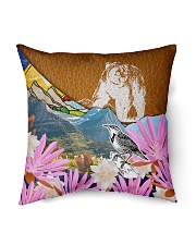 Montana Flag Symbols Leather Indoor Pillow tile
