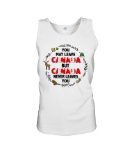 Canada Never Leaves You Unisex Tank tile