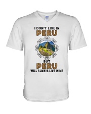 PERU WILL ALWAYS LIVE IN ME V-Neck T-Shirt thumbnail
