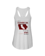 CALIFORNIA GIRL LIVING IN IOWA WORLD Ladies Flowy Tank thumbnail