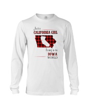 CALIFORNIA GIRL LIVING IN IOWA WORLD Long Sleeve Tee thumbnail