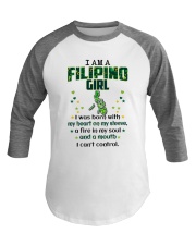 Filipino Girl I Can't Control Baseball Tee tile