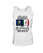 LIVE IN KANSAS BEGAN IN MEXICO Unisex Tank thumbnail