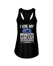 Minnesota I Use My Sarcasm Ladies Flowy Tank tile