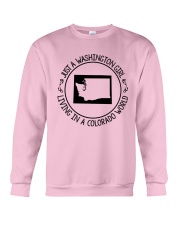 WASHINGTON GIRL LIVING IN COLORADO WORLD Crewneck Sweatshirt thumbnail
