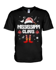 Mississippi Christmas Claus V-Neck T-Shirt tile