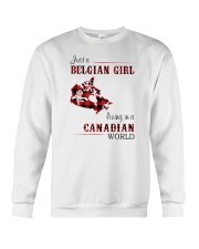 BELGIAN GIRL LIVING IN CANADIAN WORLD Crewneck Sweatshirt tile