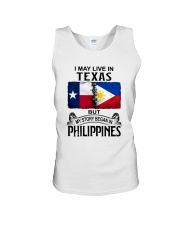 LIVE IN TEXAS BEGAN IN PHILIPPINES Unisex Tank thumbnail