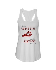 CUBAN GIRL LIVING IN KENTUCKY WORLD Ladies Flowy Tank tile