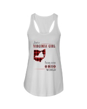 VIRGINIA GIRL LIVING IN OHIO WORLD Ladies Flowy Tank thumbnail