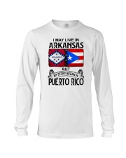 LIVE IN ARKANSAS BEGAN IN PUERTO RICO Long Sleeve Tee tile