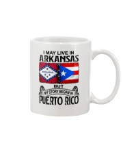 LIVE IN ARKANSAS BEGAN IN PUERTO RICO Mug tile