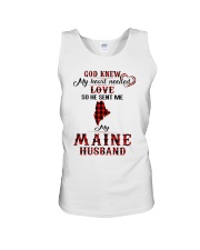 He Sent Me My Maine Husband Unisex Tank tile