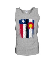LIVING IN COLORADO WITH TEXAS ROOTS Unisex Tank thumbnail