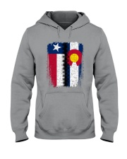 LIVING IN COLORADO WITH TEXAS ROOTS Hooded Sweatshirt thumbnail