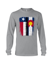 LIVING IN COLORADO WITH TEXAS ROOTS Long Sleeve Tee thumbnail