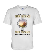 NEW MEXICO WILL ALWAYS LIVE IN ME V-Neck T-Shirt thumbnail