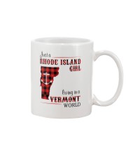 RHODE ISLAND GIRL LIVING IN VERMONT WORLD Mug tile