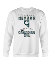 CANADIAN GIRL LIFE TOOK TO NEVADA Crewneck Sweatshirt tile