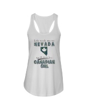 CANADIAN GIRL LIFE TOOK TO NEVADA Ladies Flowy Tank tile