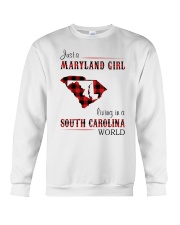 MARYLAND GIRL LIVING IN SOUTH CAROLINA WORLD Crewneck Sweatshirt tile