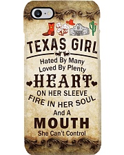 TEXAS GIRL A MOUTH SHE CAN'T CONTROL Phone Case i-phone-7-case