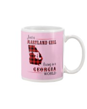 MARYLAND GIRL LIVING IN GEORGIA WORLD Mug tile