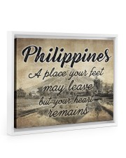 PHILIPPINES A PLACE YOUR HEART REMAINS Floating Framed Canvas Prints White tile