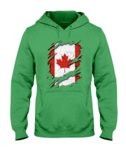 Canada Flag Torn Hooded Sweatshirt tile