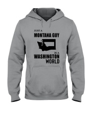 JUST A MONTANA GUY IN A WASHINGTON WORLD Hooded Sweatshirt thumbnail