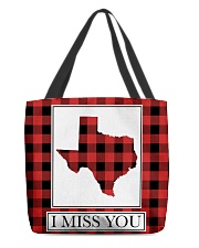Texas I Miss You Pattern All-over Tote front
