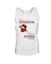 AUSTRALIAN GIRL LIVING IN FRENCH WORLD Unisex Tank tile